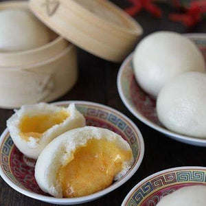 Salted Custard Bun 流沙包 (10) - House of Dim Sum